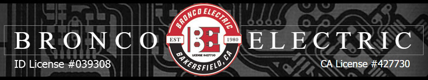 Bronco Electric Logo. 